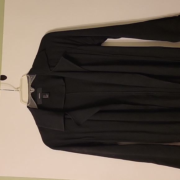 Forever 21 S long black cardigan/coat with self belt - Picture 1 of 8